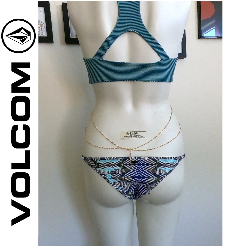 NWOT Very Cheeky Tribal Print Bikini Bottom M